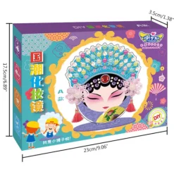unbranded Peking Opera Style Klassisk Drama Ansiktssminkning Spegel Kit DIY kosmetiska speglar D><noscript><img width=