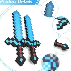 Perfekt Minecraft diamant svärd animation rekvisita svärd leksaksmodell 1 st - Perfekt gul><noscript><img width=