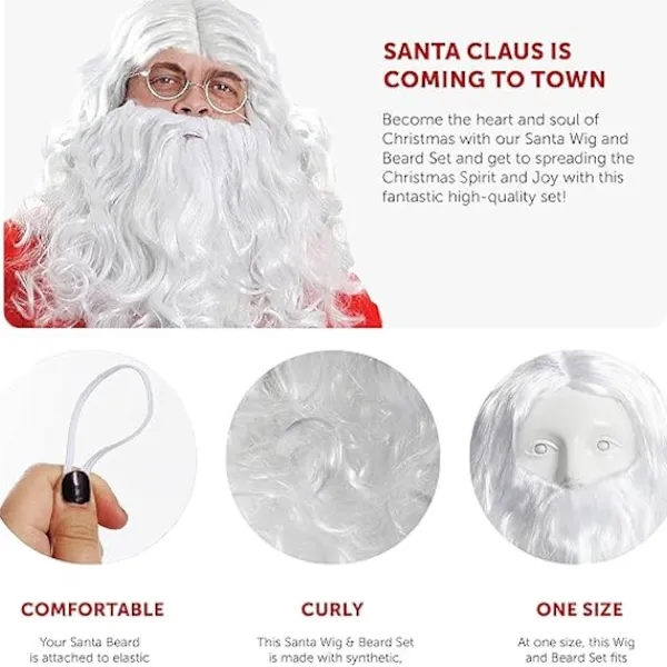 Peruk & Skägg Maskerad Tillbehör Grå Middle Earth Film Mytisk Varelse Peruk - Grått Skägg och Peruk> Tillbehör