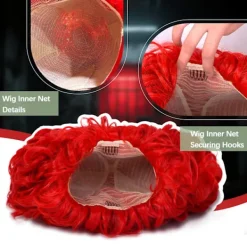 Peruk Alice i Underlandet Hjärterdamrottningen Peruk><noscript><img width=