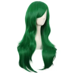 Peruk Anime lång lockig peruk 70CM (Gräsgrön)> Peruker