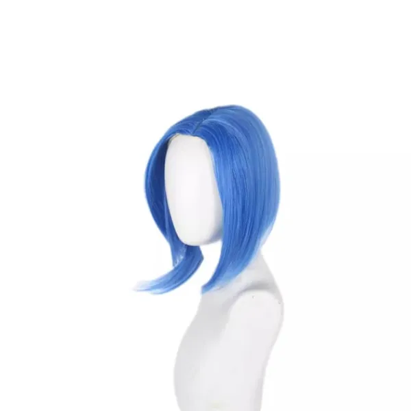 Holocky Peruk Cosplay Blå Kostym Upprörd Peruk Kort Blå Peruk> Peruker