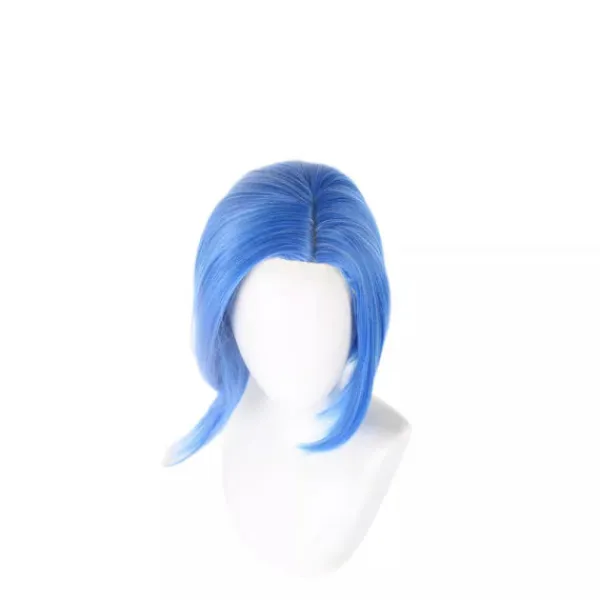 Holocky Peruk Cosplay Blå Kostym Upprörd Peruk Kort Blå Peruk> Peruker
