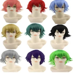 Peruk Cosplay/Anime inkl. perukmössa & löshårskam Mörk lila> Peruker