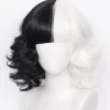 Peruker Cruella De Vil Kuila Cosplay> Peruker