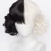 Peruker Cruella De Vil Kuila Cosplay> Peruker