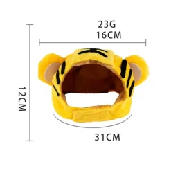 PET Solroshatt Hund Katt Banan Huvudbonad Tigerhuvud> Huvudbonader