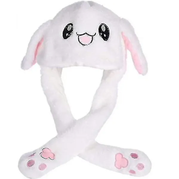 Pikachu Hatt Kaninöron Rörlig Hoppande Hatt Rolig Kanin Plysch Hatt Mössa V1> Huvudbonader
