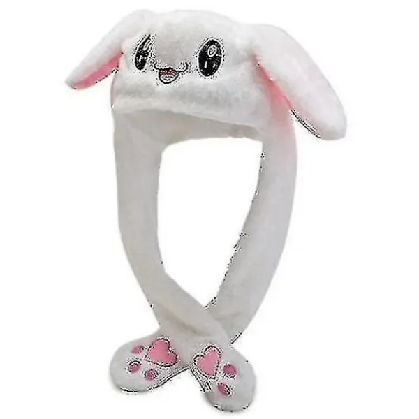 Pikachu Hatt Kaninöron Rörlig Hoppande Hatt Rolig Kanin Plysch Hatt Mössa V1> Huvudbonader