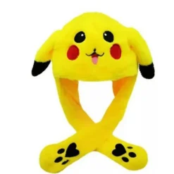 Pikachu Pikachu hatt, kaninöron, rörlig hopphatt, rolig kanin KLB> Huvudbonader