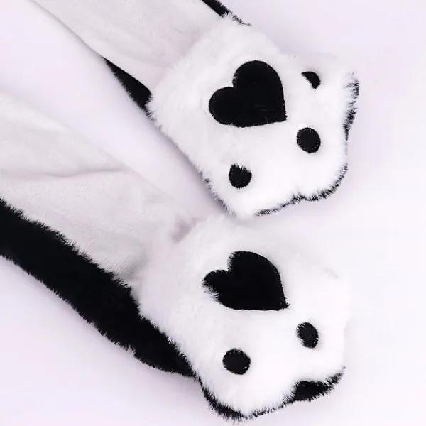 Pingvin plyschmössa med rörliga öron som hoppar upp och ner, rolig hatt för julfest, cosplay-presenter> Huvudbonader