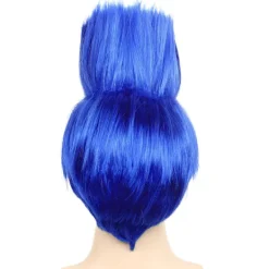 Komplettera din karaktärsförvandling med denna slående blå peruk för män! Den korta, raka klippningen ger en autentisk anime-ins><noscript><img width=