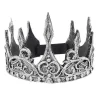 Plast Tiara Krona Män Kungakrona Vuxen Halloweenkrona Mjukt Hårband Kostym Huvudbonad> Huvudbonader