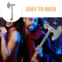 Plastmaterial Livsliknande Simulerad Falsk Yxa Rekvisita Kostymtillbehör Scenföreställning Dekor Halloween Cosplay Prydnadskostymer><noscript><img width=