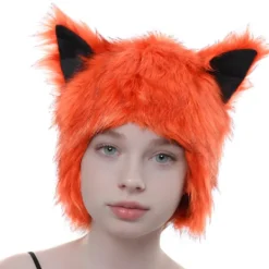 unbranded Plysch Öronmössa Cosplay Kostym Mössa För Vinter Utomhusaktivitet Kallt Väder> Huvudbonader
