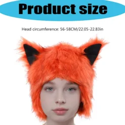unbranded Plysch Öronmössa Cosplay Kostym Mössa För Vinter Utomhusaktivitet Kallt Väder><noscript><img width=