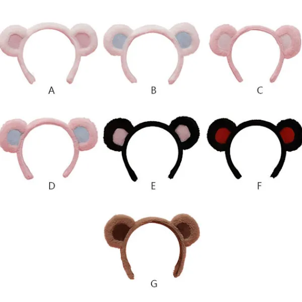 Plyschdjur Björnöron Huvudband Cosplay Lilota Handgjorda Huvudbonader Hårrekvisita> Huvudbonader