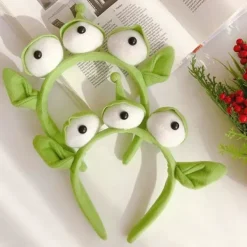 unbranded Plyschhuvudband med tre ögon för barn och vuxna, roligt och sött tillbehör för cosplay och kostymer><noscript><img width=