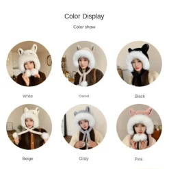 Plyschmössa Pälsmössa SVART> Huvudbonader