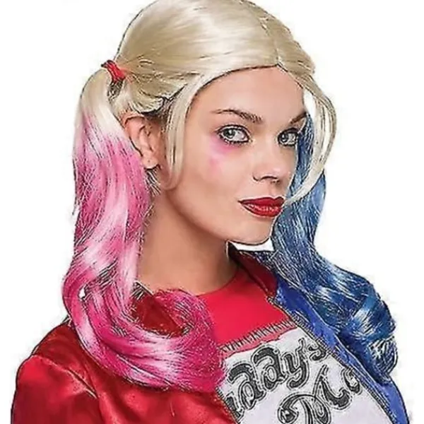 FMYSJ Polyester Harley Quinn Peruk (vuxen) (FMY)> Peruker