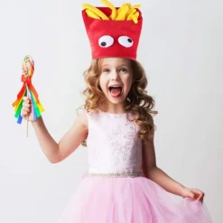 Pommes frites hatt - Cosplay kockdräkt - Huvudband för Halloween, karneval, fest - Fotorekvisita><noscript><img width=