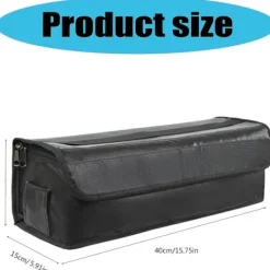 FJORD Portabel, flamsäker förvaringsväska, stor kapacitet, litiumbatterier, förvaringspåsar, explosionssäker, hållbar Ref: 5876><noscript><img width=