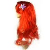 FMYSJ Prinsessan Sjöjungfru Peruk Coraline Barn Flickor Röd Lång Lockig Halloween Fest Peruk med Sjöstjärna Hårklämmor (FMY)> Peruker
