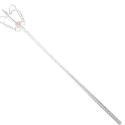 Prinsess-spö och krona set bröllopsrekvisita drottning kostym utklädnad kungligt spö för cosplay bröllop och festfavörer> Tillbehör