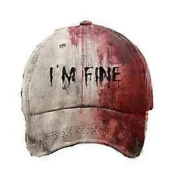 Problem Löst Halloween Hatt Skräck Rolig Halloween Unisex Hatt Blodig Keps GGZG Hatt><noscript><img width=