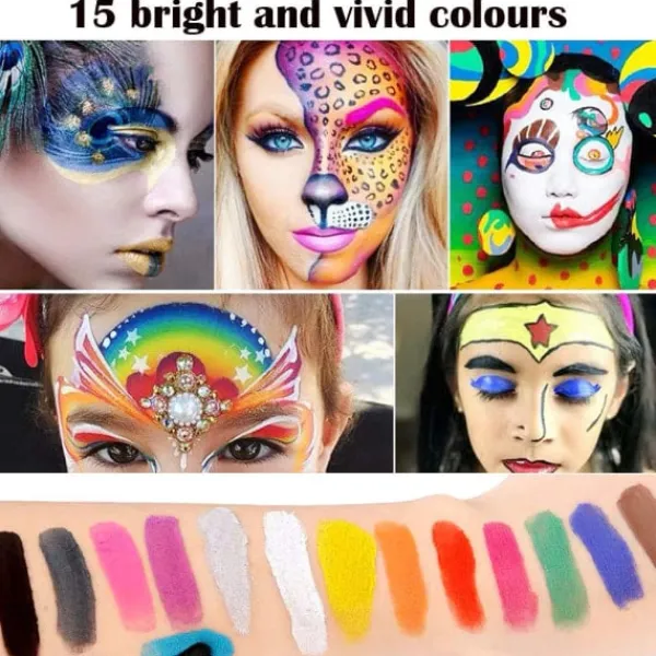 Professionell 36 färger Ansiktsmålning Kit Makeup Palette> Smink