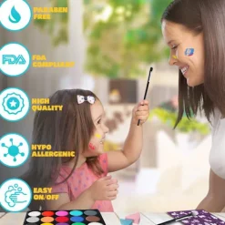 Professionell 36 färgers ansiktsmålningskit sminkpalett - stock_Billiga gåvor><noscript><img width=