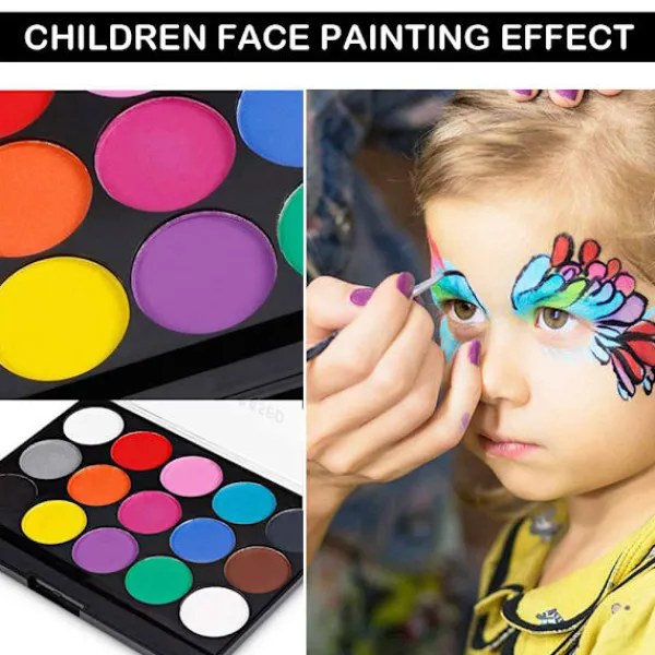 Professionell 36-färgs ansiktsmålningskit sminkpalett - stock-X46-> Smink