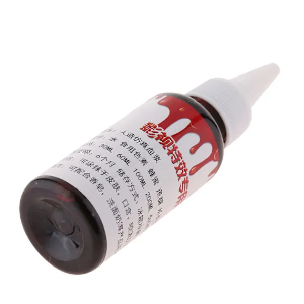 Professionell 30ml Låtsasblod Halloween Zombie Sår Ärrmakeup> Smink