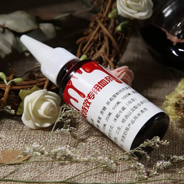 Professionell 30ml Låtsasblod Halloween Zombie Sår Ärrmakeup> Smink