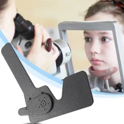 Professionell oftalmisk lorgnett 17 pinhole svart plast synprov ögon ockluder><noscript><img width=