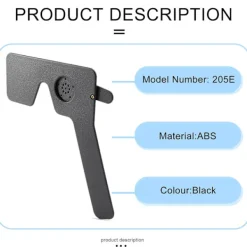 Professionell oftalmisk lorgnett 17 pinhole svart plast synprov ögon ockluder><noscript><img width=