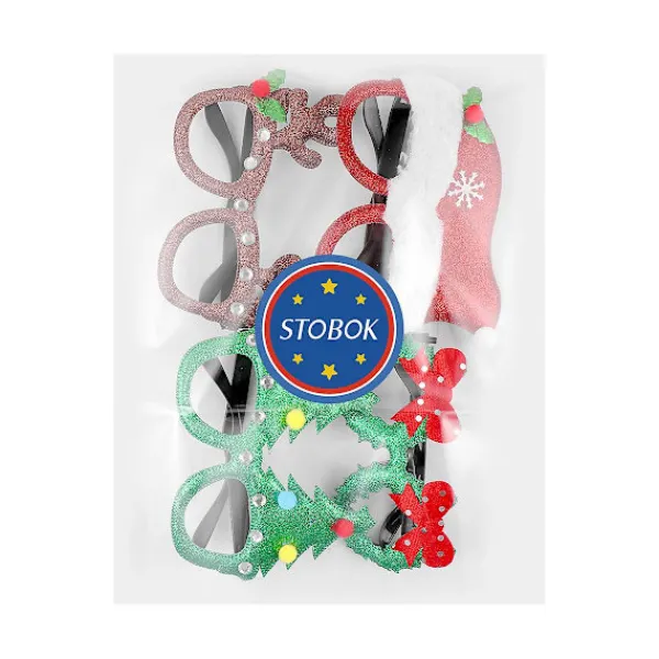 Prom solglasögon julglasögon bågar julbjudning glasögon ren glasögon julglasögon barn dekorativa glasögon> Tillbehör