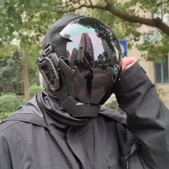 Punk Mask Cosplay för Män, Cosplay Halloween Mask Passar Party Musikfestival Tillbehör><noscript><img width=
