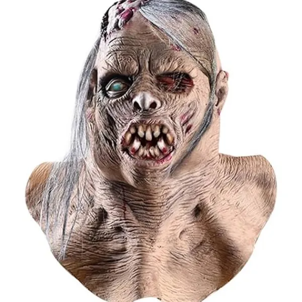 QQ-Skräck The Walking Dead Zombie Mask Läskig Halloween Kostym Skräck Blodig Vuxen Halloween Dekoration Rekvisita> Masker