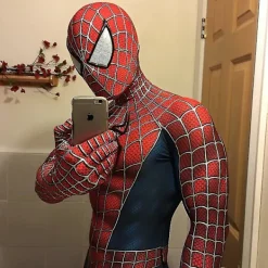 Raimi Spider-Man Barn och Vuxen Jumpsuit Cosplay Kostym Maskeraddräkt Presen-XF30- Adult L (170-180)> Dräkter