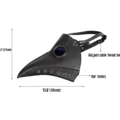 Raxwalker Pestdoktor Mask Halloween Rekvisita Dräktset 3IN1 SET> Dräkter