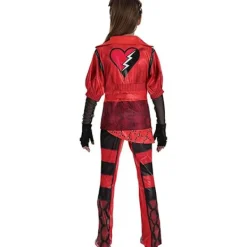 Holocky Röd peruk kostymtillbehör för flickor, Descendants 4 The Rise of Red Costume 140cm><noscript><img width=