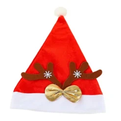 Röd Tomte Julhatt Mössa för Maskerad Karneval Scenföreställning Stil A as described> Huvudbonader