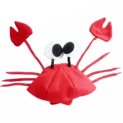 Jettbuying Röda hummer krabba sjödjur hatt rolig julklapp kostym Ac onesize><noscript><img width=