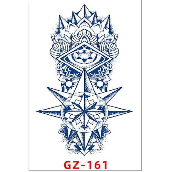 Realistic Temporary Tattoo Sticker Waterproof Long Lasting Diy Fake Tattoo Great Gifts For Women Men> Smink