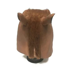 Realistisk hästmask Fullt huvud Pälsman Latex Läskig djurmask för Halloweenfestdräkt><noscript><img width=