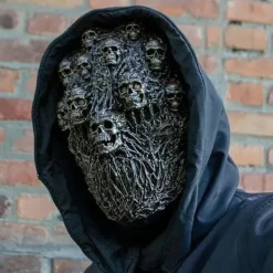 Realistisk latex helansikts dödskallemask Halloween cosplay fest maskeraddräkt> Masker