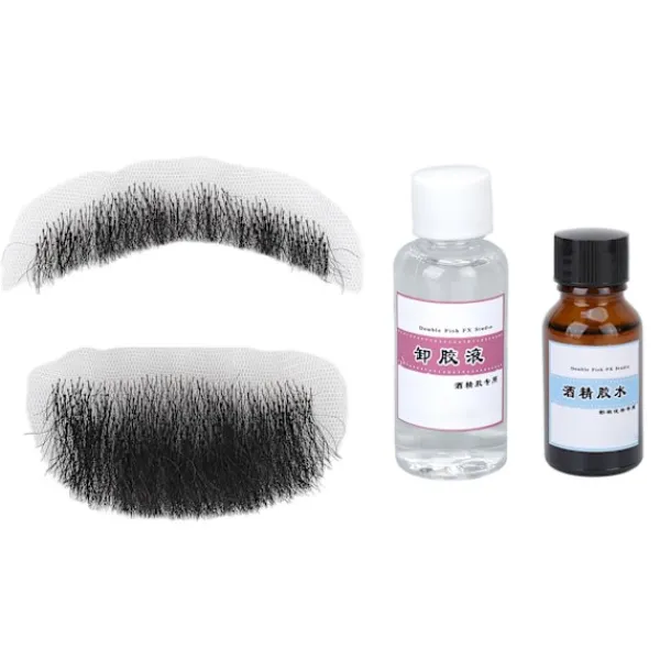 Realistisk Svart Återanvändbar Prestanda Mustasch> Smink