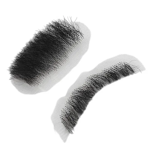 Realistisk Svart Återanvändbar Prestanda Mustasch> Smink