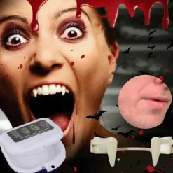 FMYSJ Realistiska vampyrtänder - Infällbara tänder för Halloween (FMY)> Tillbehör